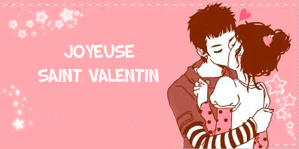 Gif animé joyeuse Saint Valentin bisou amoureux